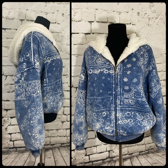 Free People Jackets & Blazers - Free People Billie Jacket Denim Slouchy Small